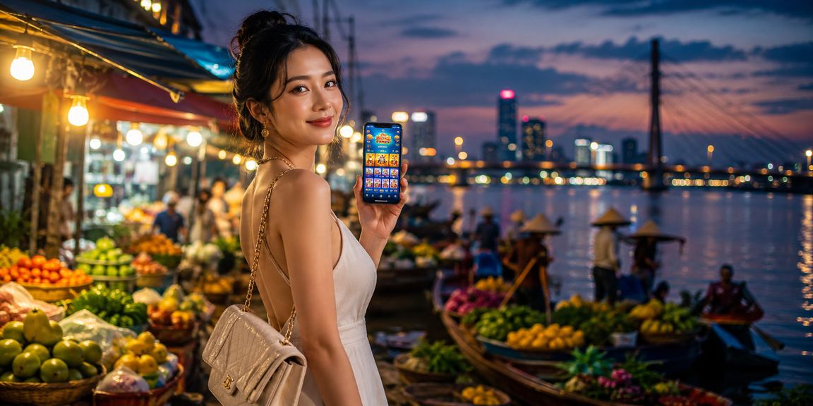 Người chơi sử dụng điện thoại tại Sài Gòn trải nghiệm nền tảng cola99